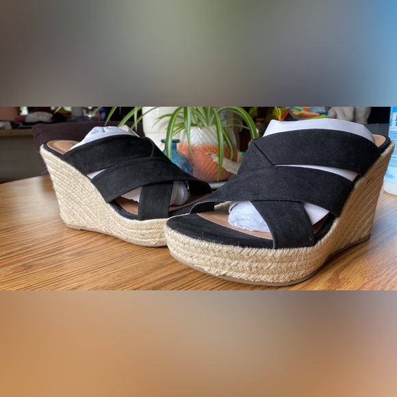 torrid Shoes - Torrid Mule Platform Espadrille Wedge (WW) 9.5